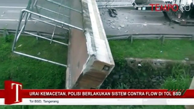 Urai Kemacetan, Polisi Berlakukan Contra Flow di Tol BSD