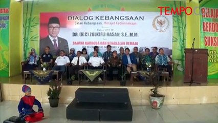 Gelar Safari Kebangsaan, Ketua MPR Ajak Siswa Perangi Narkoba