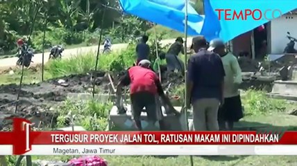 Tergusur Proyek Jalan Tol, Ratusan Makam ini Dipindahkan
