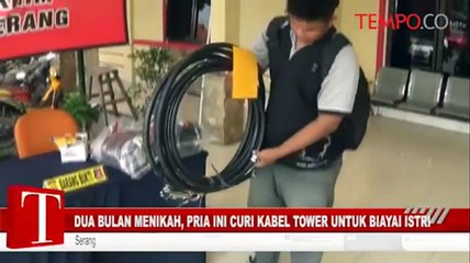 Dua Bulan Menikah, Pria Ini Curi Kabel Tower untuk Nafkahi Istrinya