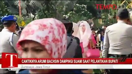 Cantiknya Arumi Bachsin Dampingi Suami Saat Pelantikan Bupati