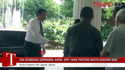 Tak Diundang Gerindra, Ahok: GPP, yang Penting Nikita Dukung Gue