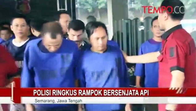 Polisi Ringkus Rampok Bersenjata Api