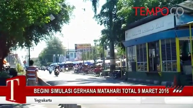 Begini Simulasi Gerhana Matahari Total 9 Maret 2016