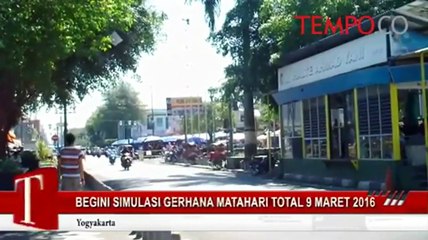 Begini Simulasi Gerhana Matahari Total 9 Maret 2016