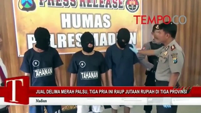 Jual Delima Merah Palsu, Tiga Pria Ini Raup Jutaan Rupiah di Tiga Provinsi