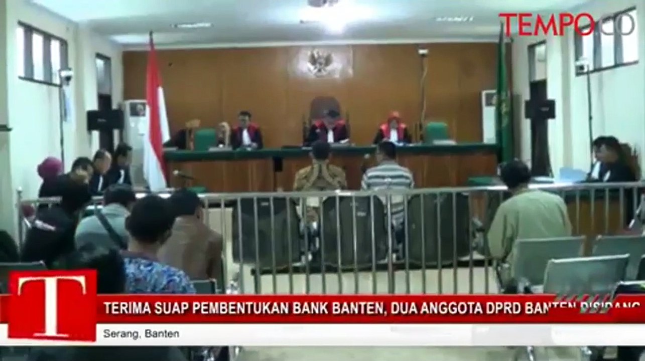 Kasus Suap Bank Banten, Dua Anggota DPRD Banten Disidang