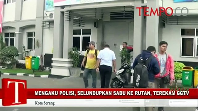 Mengaku Polisi, Selundupkan Sabu ke Rutan, Terekam CCTV