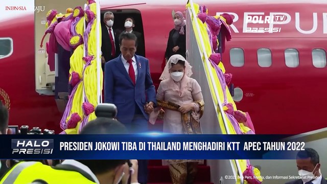Presiden Jokowi dan Ibu Iriana Joko Widodo Tiba di Bangkok, Thailand