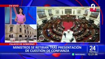 Aníbal Torres: Ministros de Estado se pronuncian tras presentación de cuestión de confianza