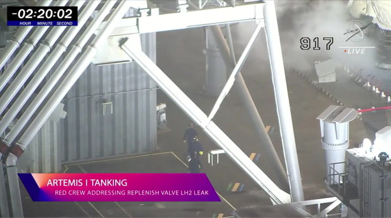 NASA Sends Red Crew To Artemis Launch Tower