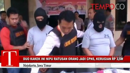 Duo Kakek Ini Nipu Ratusan Orang Jadi CPNS, Kerugian RP 3,5 M