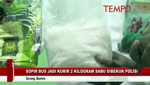 Sopir Bus Jadi Kurir 2 Kilogram Sabu Dibekuk Polisi