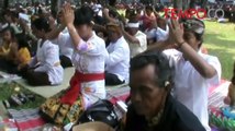 Begini Prosesi Tawur Agung Kesanga di Candi Prambanan