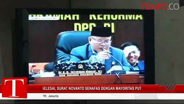 Sidang Selesai, Surat Novanto Senapas dengan Mayoritas Putusan Sanksi MKD