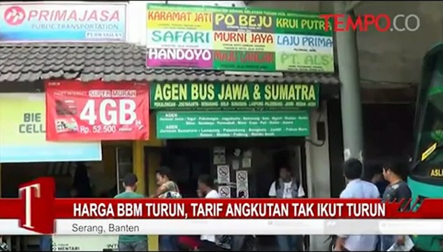 Harga BBM Turun, Tarif Angkutan Tak Ikut Turun