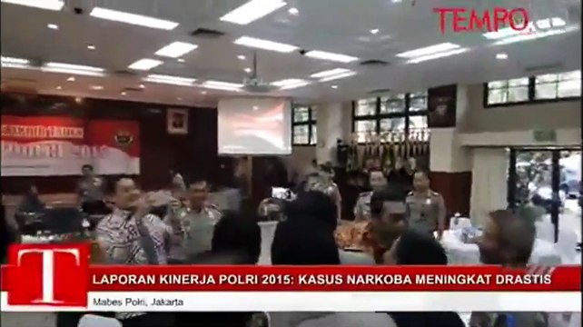 Laporan Kinerja Polri 2015: Kasus Narkoba Meningkat Drastis