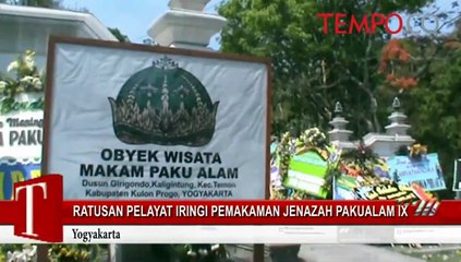 Ratusan Pelayat Iringi Pemakaman Jenazah Pakualam IX
