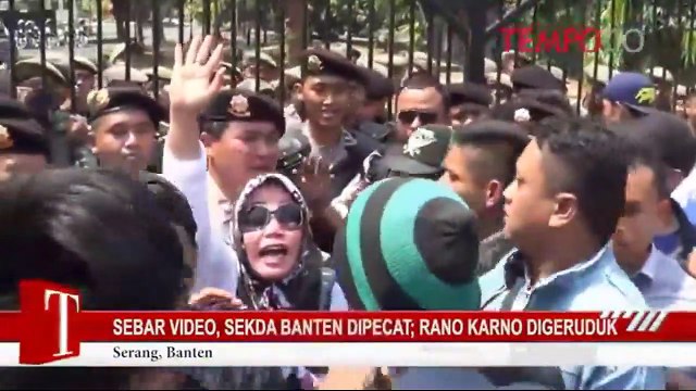 Sebar Video, Sekda Banten Dipecat; Rano Karno Digeruduk