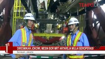 Diresmikan Jokowi, Mesin Bor MRT Antareja Mulai Beroperasi