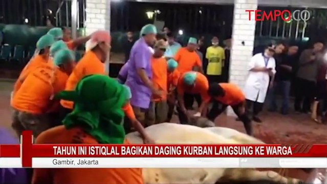 Tahun Ini Istiqlal Bagikan Daging Kurban Langsung Ke Warga