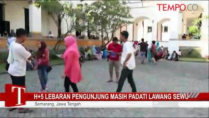 H+5 Lebaran Pengunjung Masih Padati Lawang Sewu