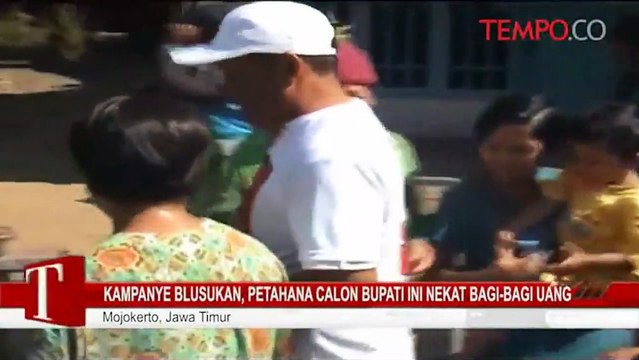 Kampanye Blusukan, Petahana Calon Bupati Ini Nekat Bagi-Bagi uang