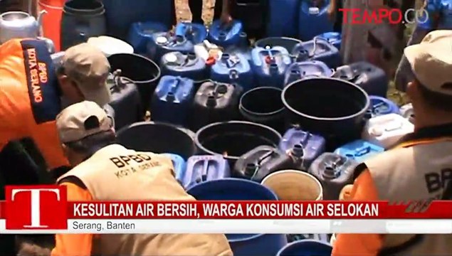 Kesulitan Air Bersih, Warga Konsumsi Air Selokan