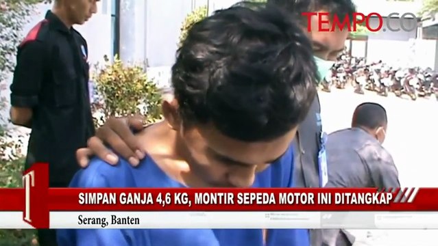 Simpan Ganja 4,6 Kg, Montir Sepeda Motor Ini Ditangkap