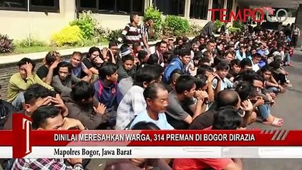 Dinilai-Meresahkan-Warga-314-Preman-di-Bogor-Dirazia.flv