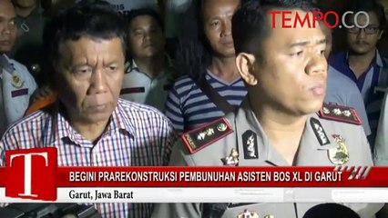 Begini Pra-rekonstruksi Pembunuhan Asisten Bos XL di Garut
