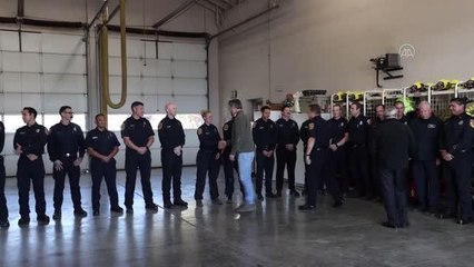 Kalifoniya Valisi Gavin Newsom, Napa kentini ziyaret etti