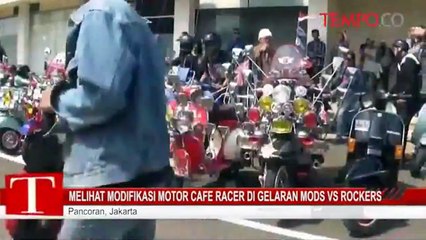 Mengintip Modifikasi Motor Cafe Racer di Gelaran Mods vs Rockers