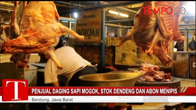 Penjual Daging Sapi Mogok, Stok Dendeng dan Abon Menipis