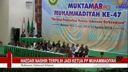 Haedar Nashir Terpilih Jadi Ketua PP Muhammadiyah