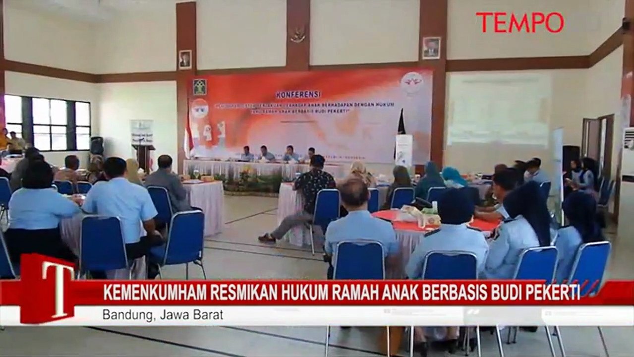 Kemenkumham Resmikan Hukum Ramah Anak Berbasis Budi Pekerti