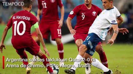 Copa America 2019: Kalahkan Qatar, Argentina Lolos Fase Grup