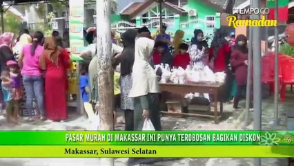 Pasar Murah di Makassar Ini Punya Terobosan Bagikan Diskon
