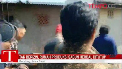 Tak Berizin, Rumah Produksi Sabun Herbal ditutup