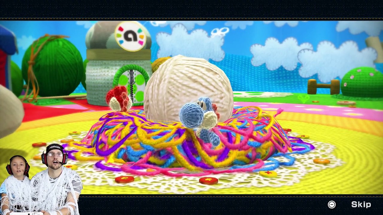 YOSHI ATTACKS US w_ YARN!   Lets Play YOSHI'S WOOLY WORLD #1   (FGTEEV Gameplay Fun!)