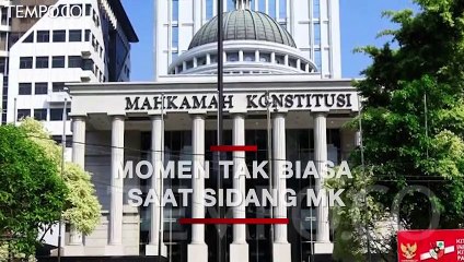 Empat Momen Tak Biasa di Sidang MK Sengketa Pilpres