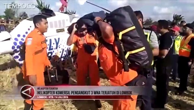 Heli Jatuh di Lombok, 3 Turis Mancanegara Terluka