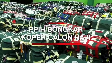 Bongkar Koper Calon Haji, PPIH Sita Rokok dan Obat Tradisional
