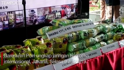 Download Video: 177,5 Kg Sabu Diamankan dari Jaringan Narkotika Internasional