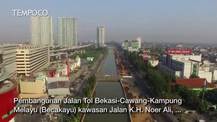 Video Drone: Pembangunan Ruas Tol Becakayu Seksi 2A