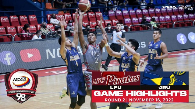 NCAA Season 98 | Game Highlights: LPU vs JRU | Men's Basketball Tournament Round 2
