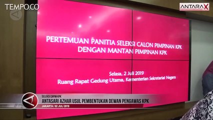 Antasari Azhar Usul Pembentukan Dewan Pengawas KPK