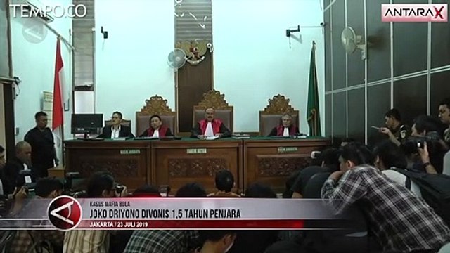 Joko Driyono Divonis 1,5 Tahun Penjara