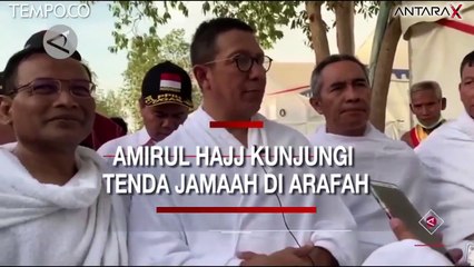 Amirul Hajj Kunjungi Tenda Jamaah di Arafah