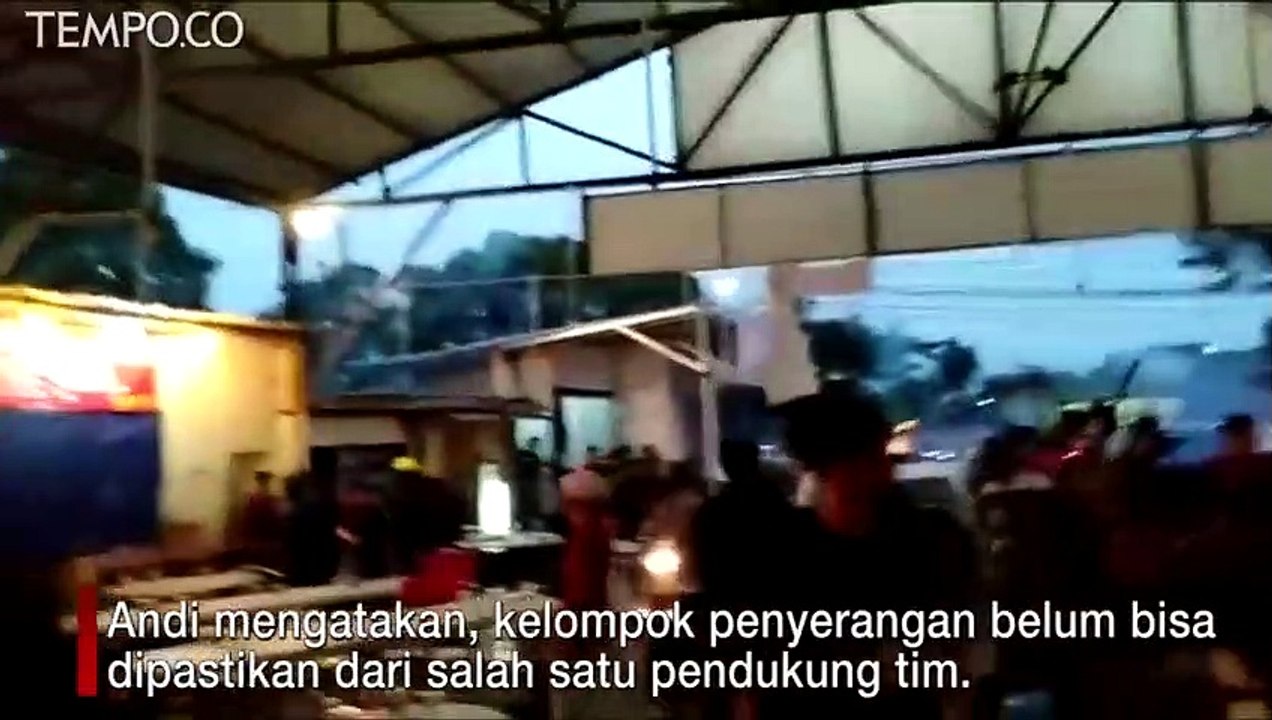 Video Viral, Detik-detik Nobar PSM Makassar Vs Persija Diserang